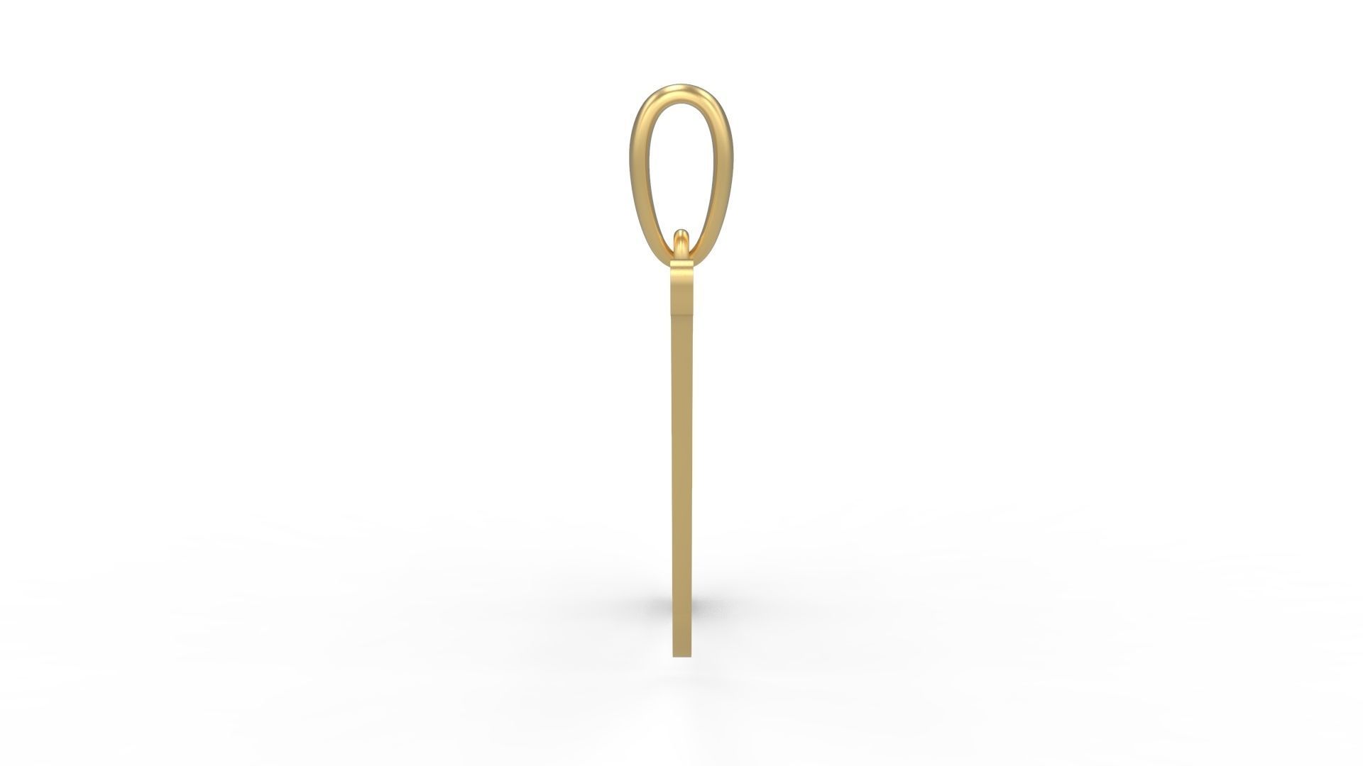 Initial Letters Pendant Birds of Paradise N 3D print model_2