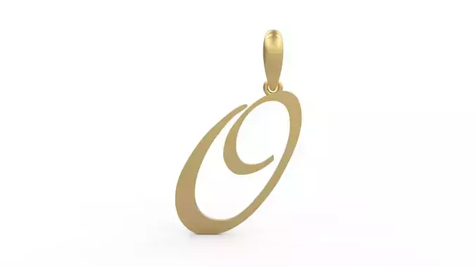 Initial Letters Pendant Birds of Paradise O