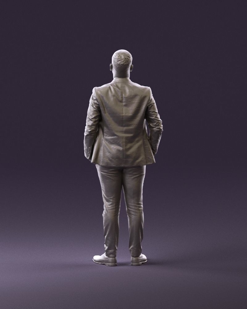 confused man in blue suit 1068 3D model_18