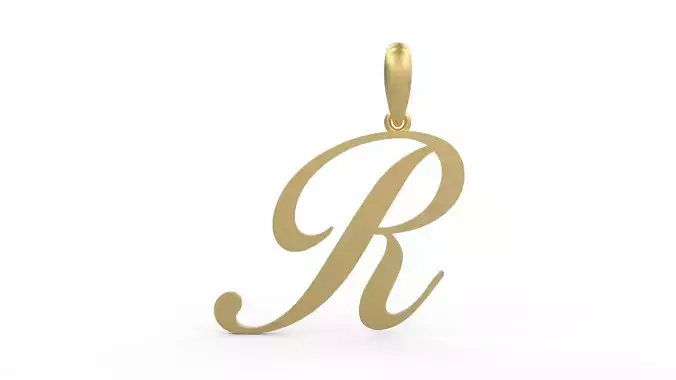 Initial Letters Pendant Birds of Paradise R