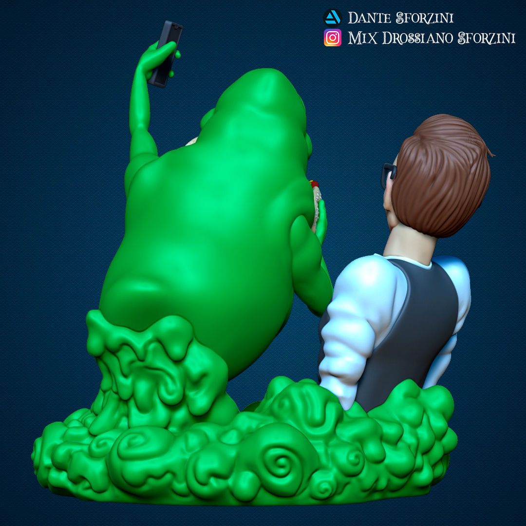 GHOSTBUSTERS  SLIMER AND LOUIS Figurine 3D Print 3D print model_3