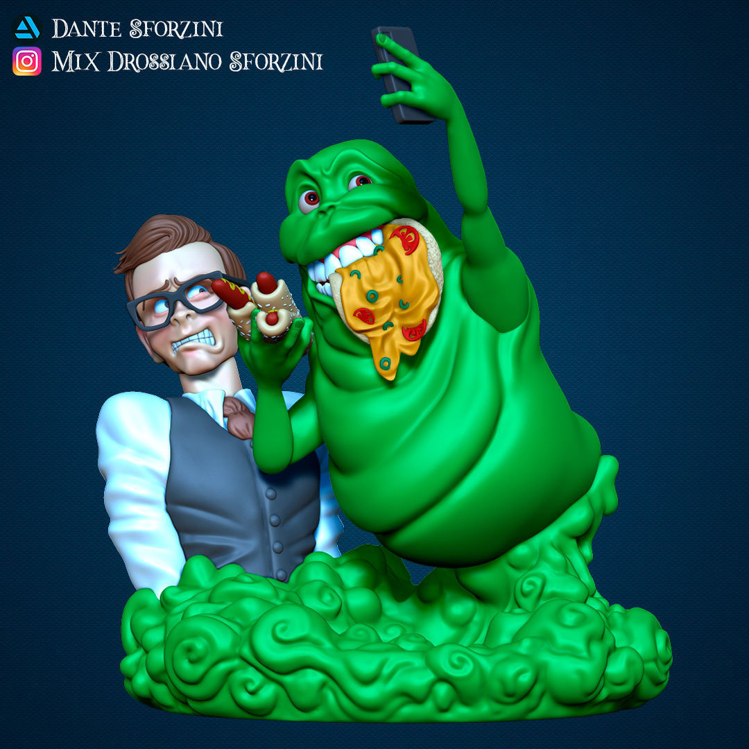 GHOSTBUSTERS  SLIMER AND LOUIS Figurine 3D Print 3D print model_1