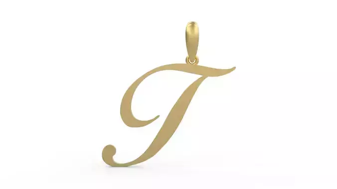 Initial Letters Pendant Birds of Paradise T