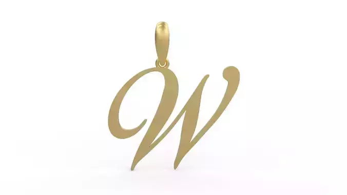 Initial Letters Pendant Birds of Paradise W