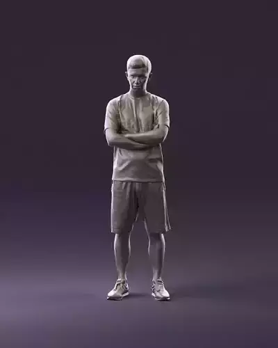 young socketrplayer in close pose 1082 3D Print Ready