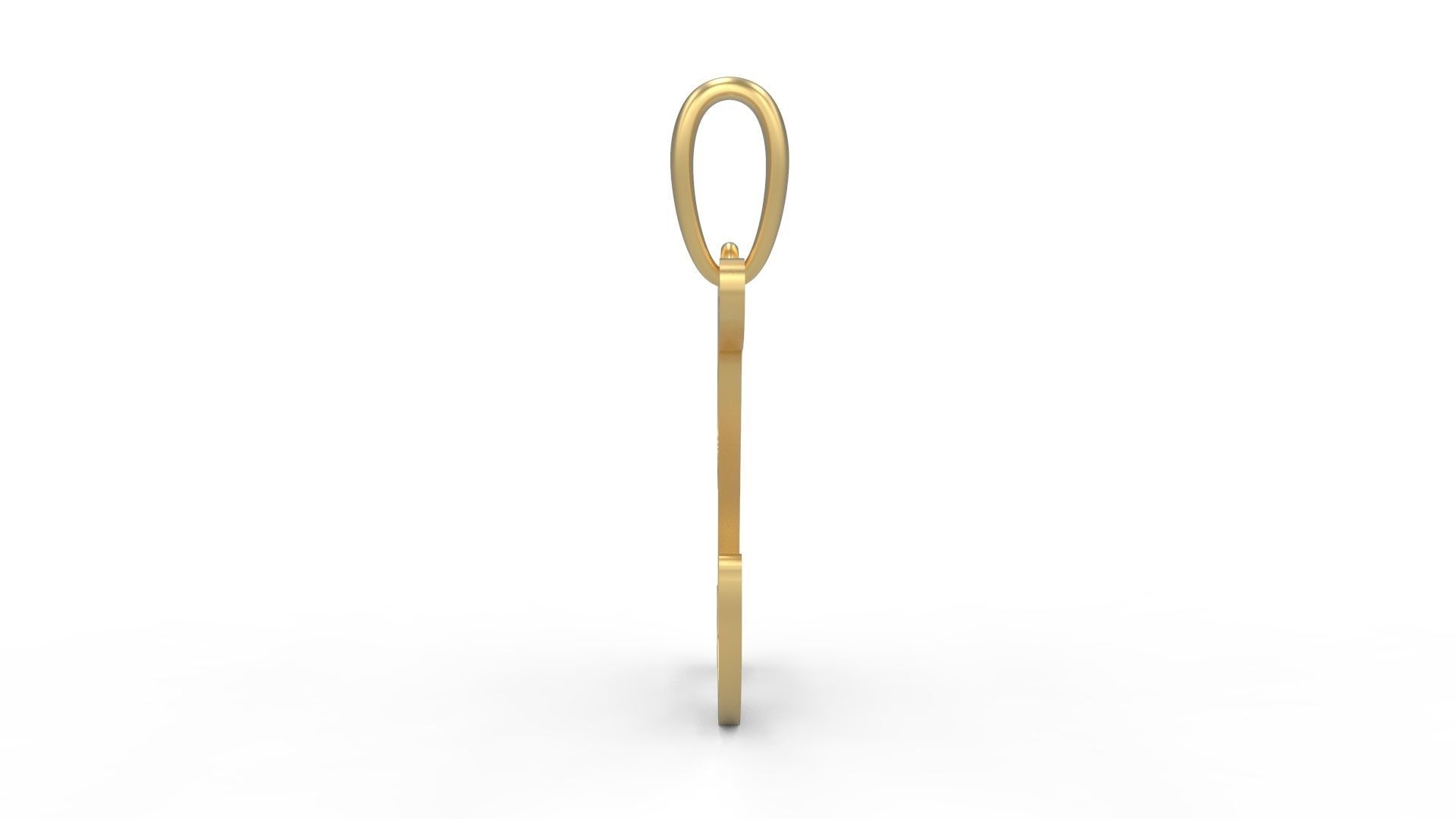 Initial Letters Pendant Birds of Paradise Z 3D print model_2