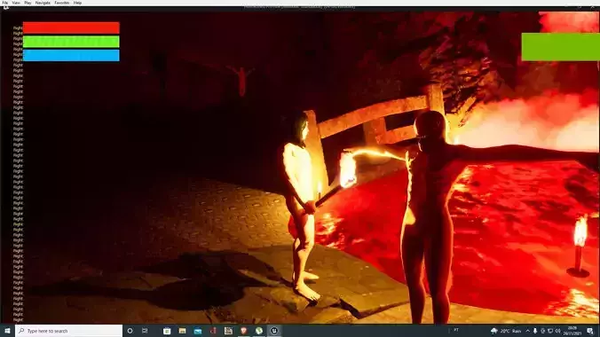 The Faceless twilight of gods Low-poly 3D model