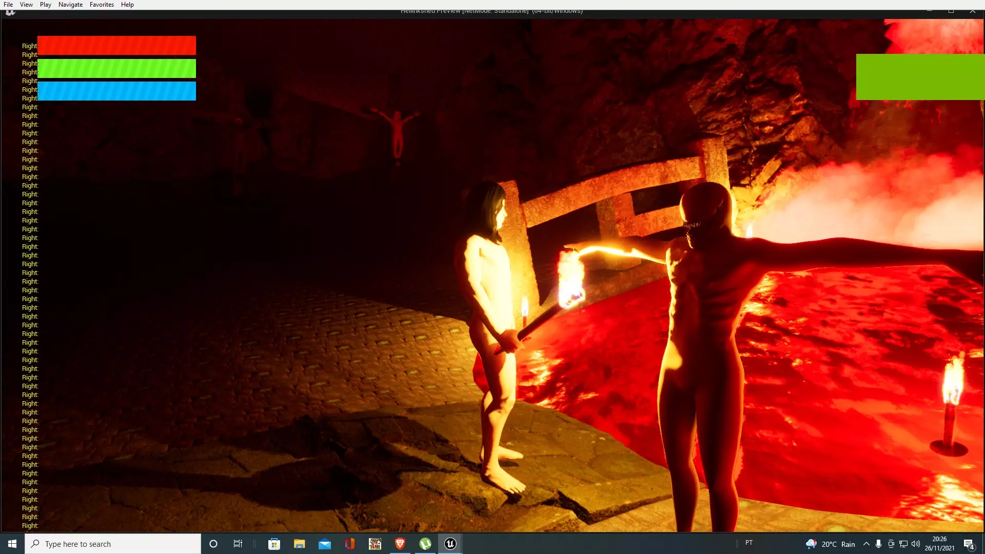 The Faceless twilight of gods Low-poly 3D model_0