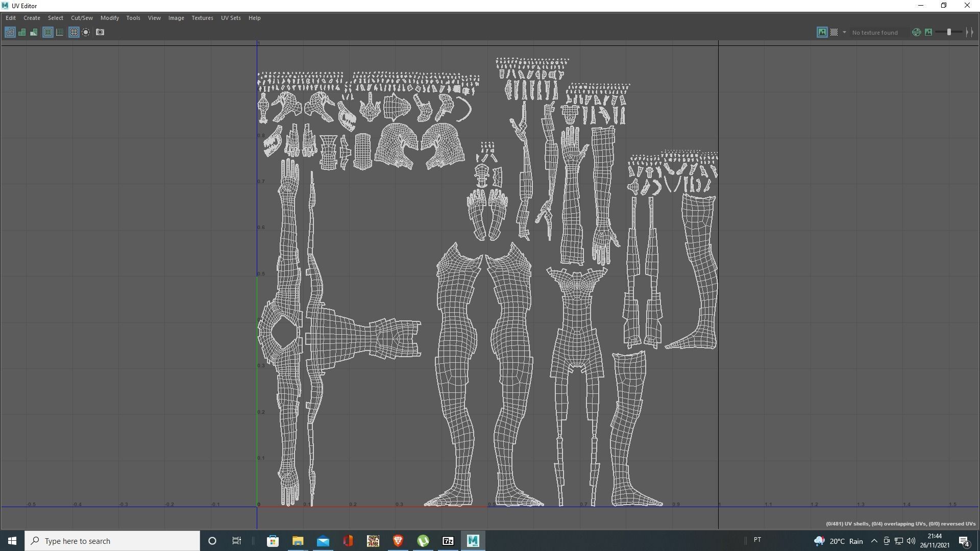 The Faceless twilight of gods Low-poly 3D model_8