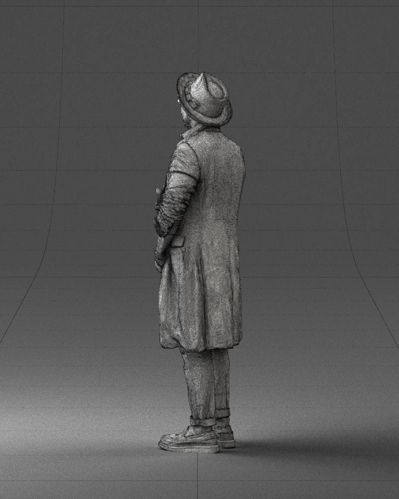 Stylish man in glasses and hat 0320 3D Print Ready 3D print model_23