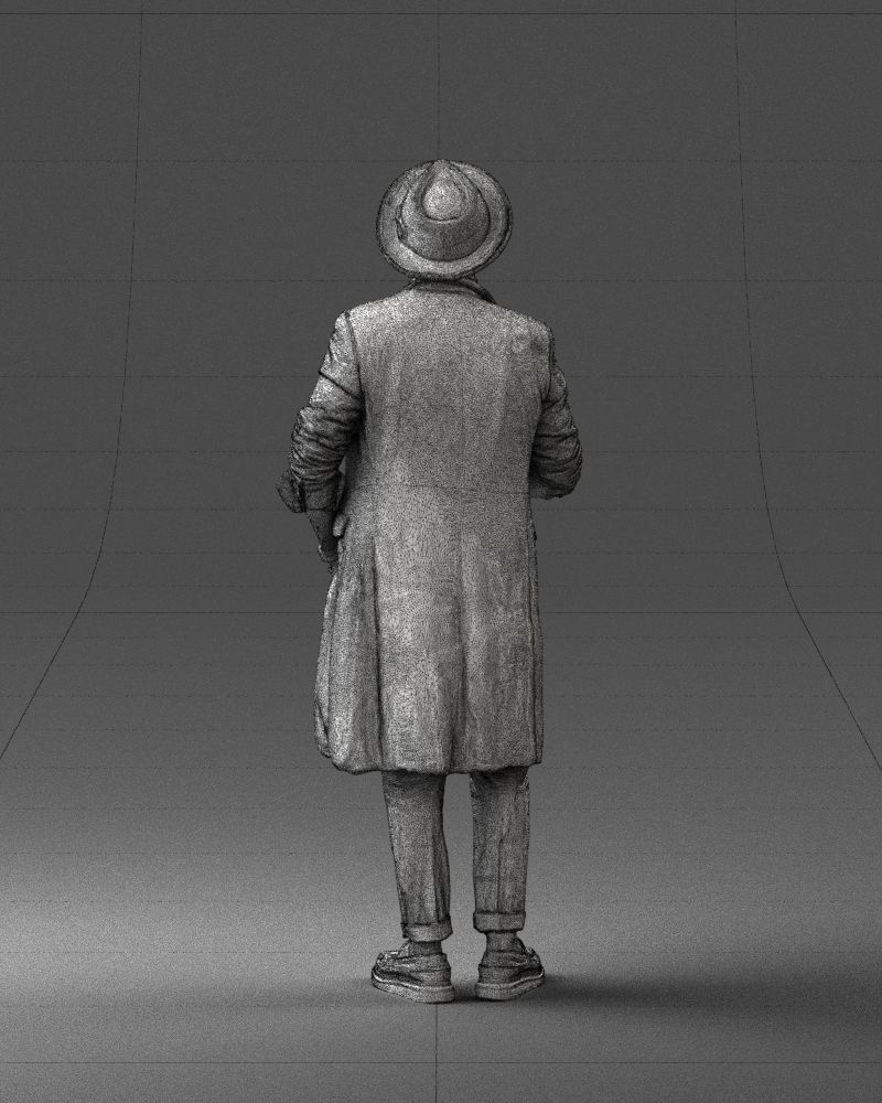 Stylish man in glasses and hat 0320 3D Print Ready 3D print model_20