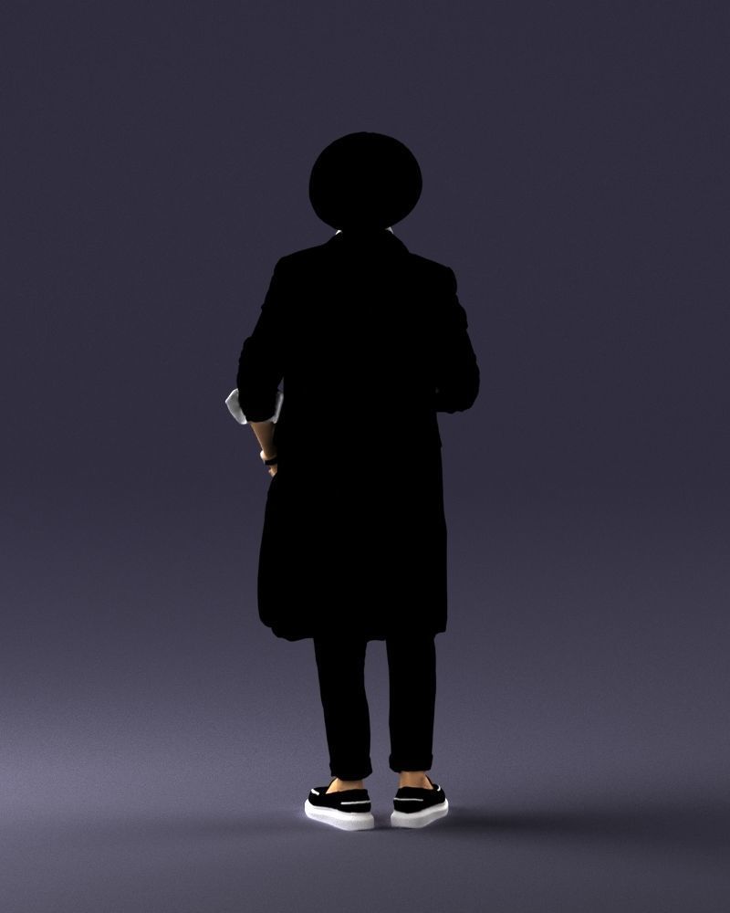 Stylish man in glasses and hat 0320 3D Print Ready 3D print model_18