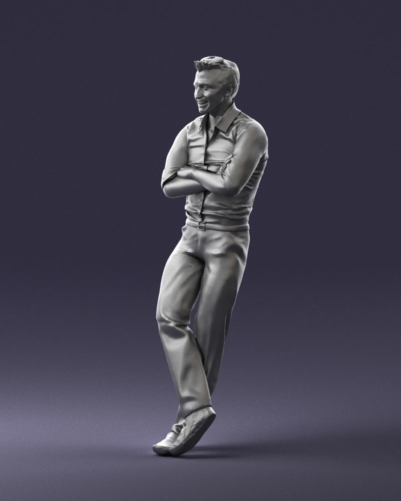 Man in a sitting position 0175 3D Print Ready 3D print model_28