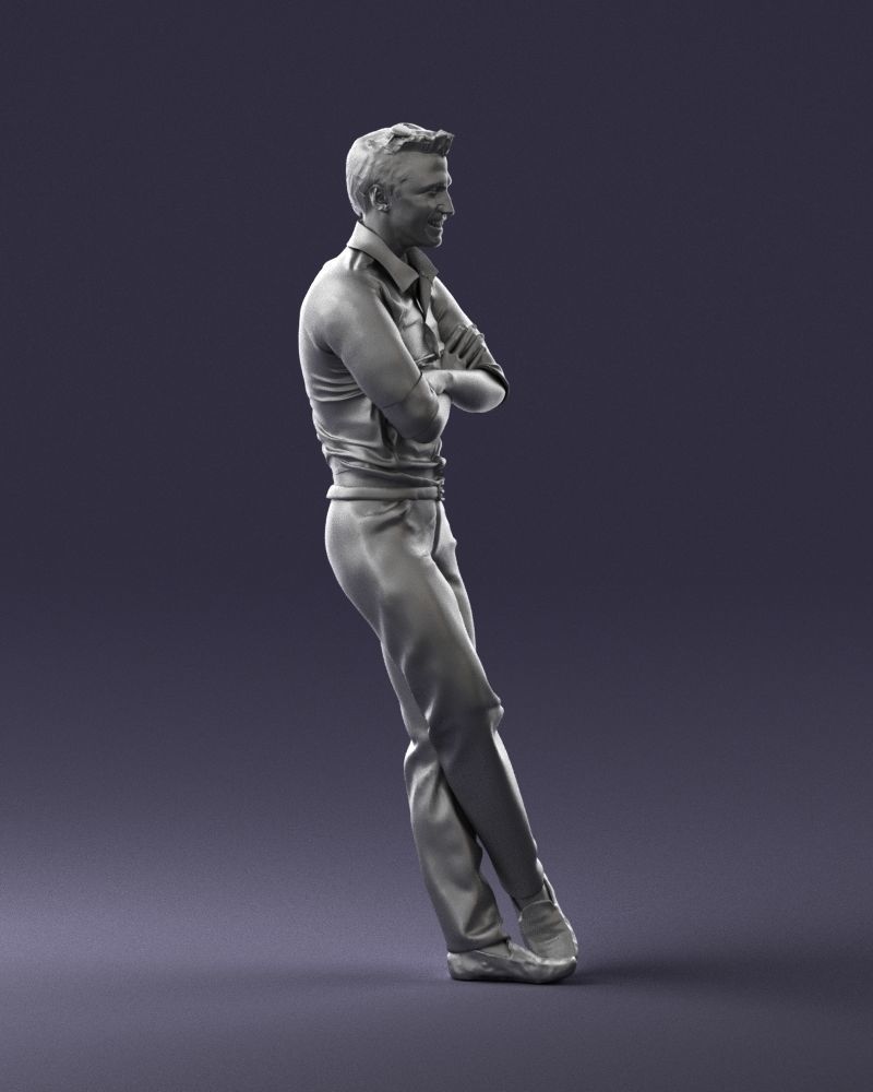 Man in a sitting position 0175 3D Print Ready 3D print model_10