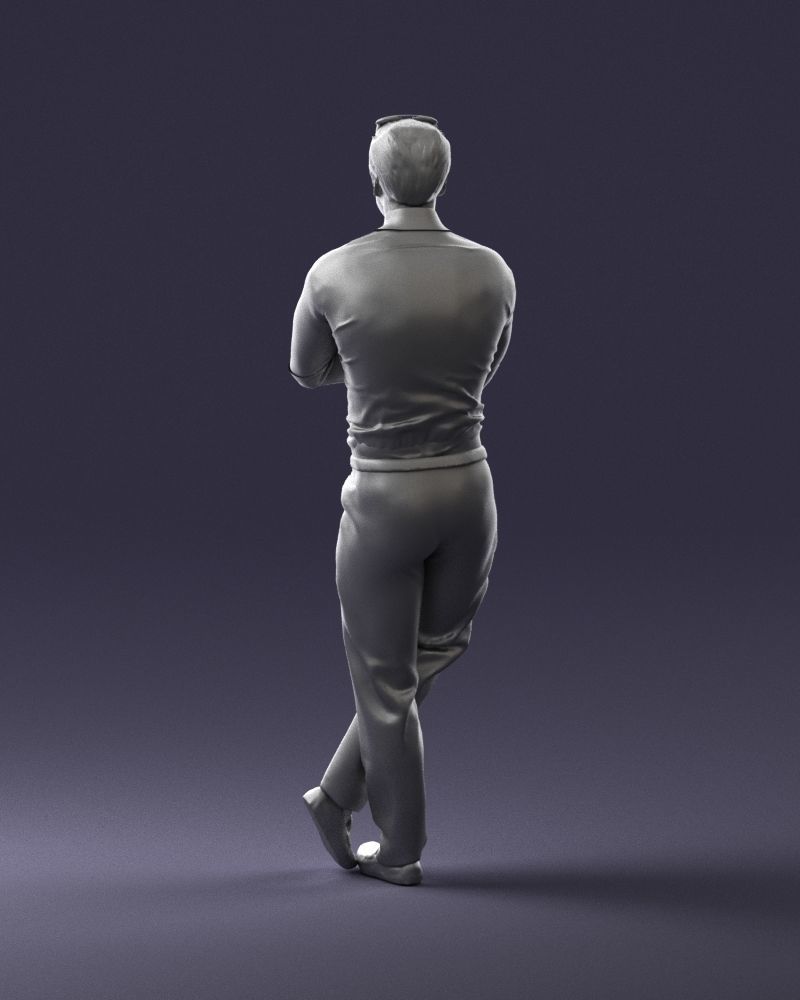 Man in a sitting position 0175 3D Print Ready 3D print model_19