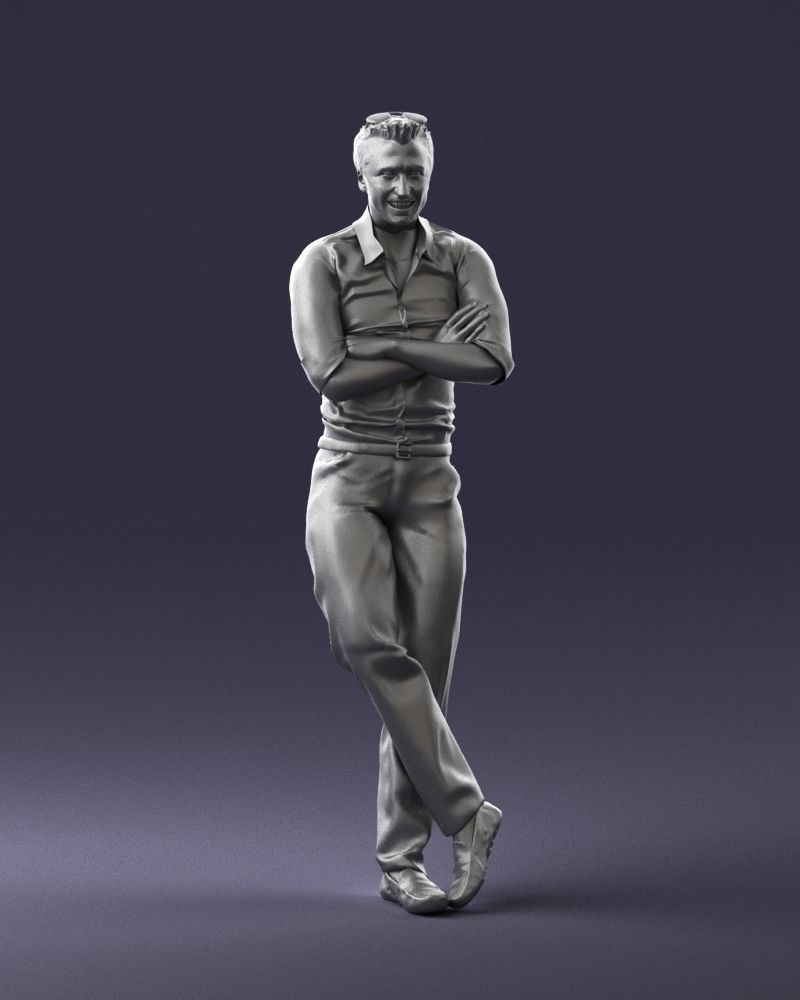 Man in a sitting position 0175 3D Print Ready 3D print model_37