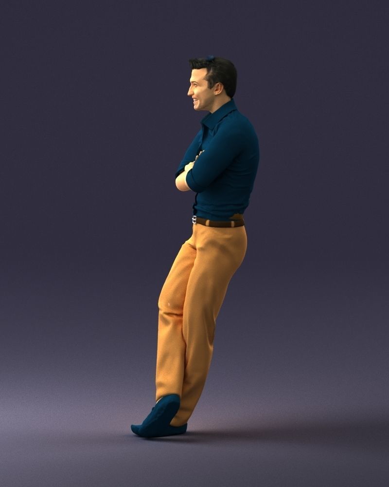 Man in a sitting position 0175 3D Print Ready 3D print model_24