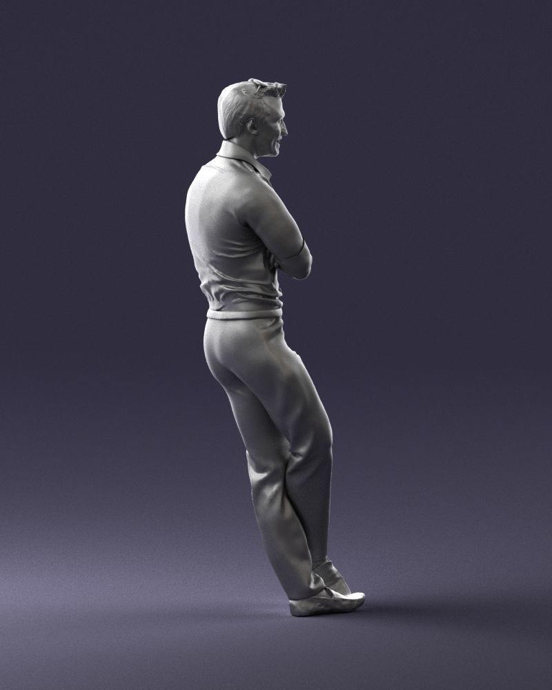 Man in a sitting position 0175 3D Print Ready 3D print model_13