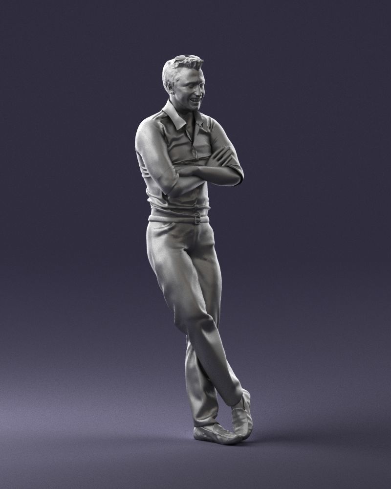 Man in a sitting position 0175 3D Print Ready 3D print model_7