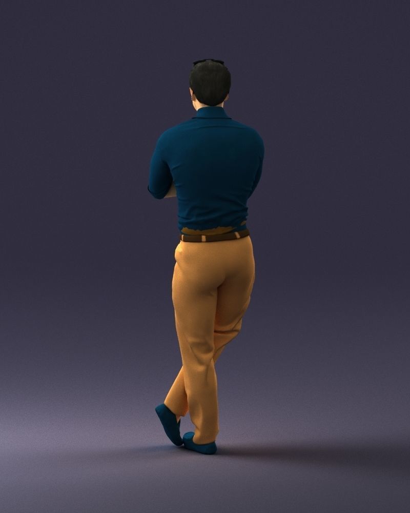 Man in a sitting position 0175 3D Print Ready 3D print model_18