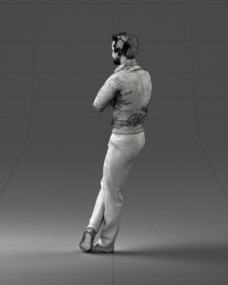 Man in a sitting position 0175 3D Print Ready 3D print model_23