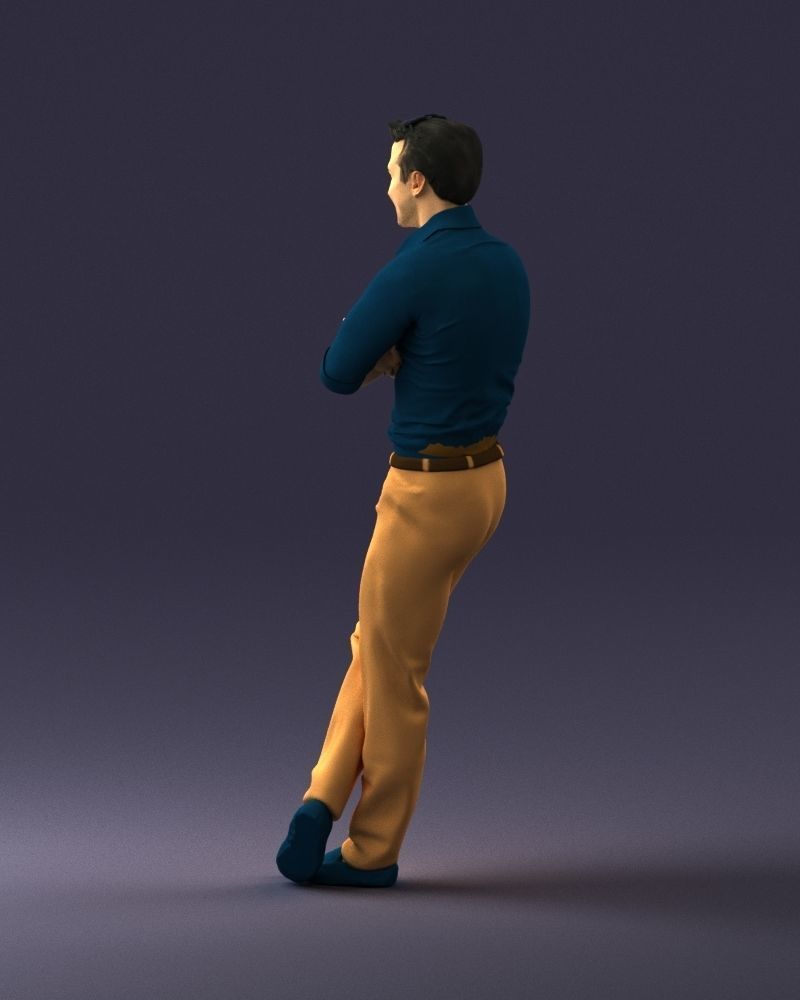 Man in a sitting position 0175 3D Print Ready 3D print model_21