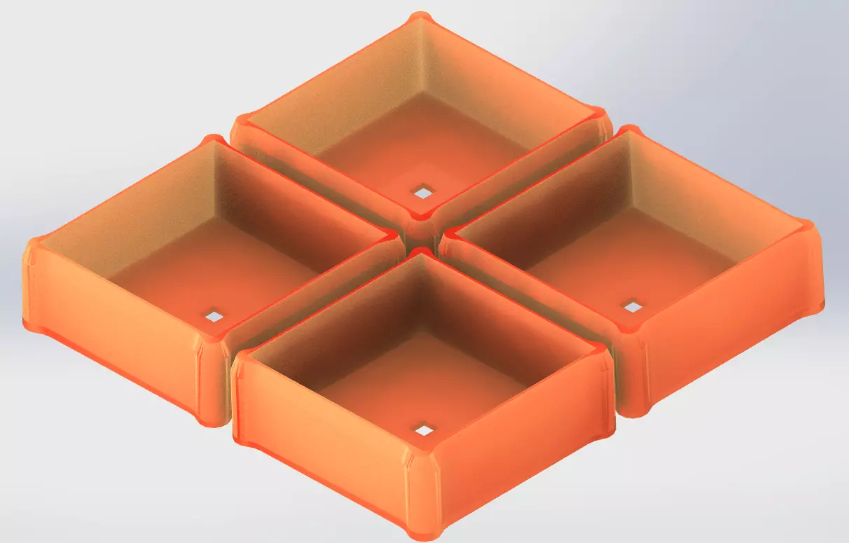 Lack feet 3D print model_0