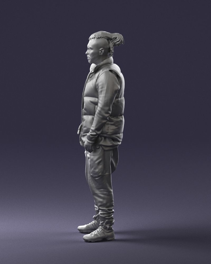 Man in a black suit and red sneakers 0215 3D model_25