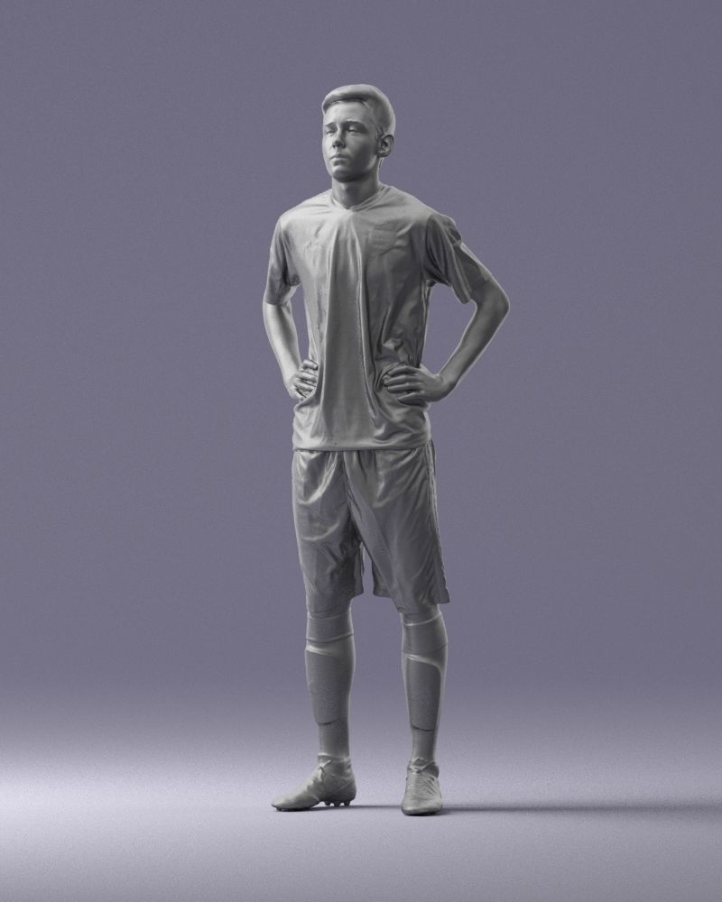 000315 Male Soccer Player with Hands on Hips 1114 3dp 3D print model_32