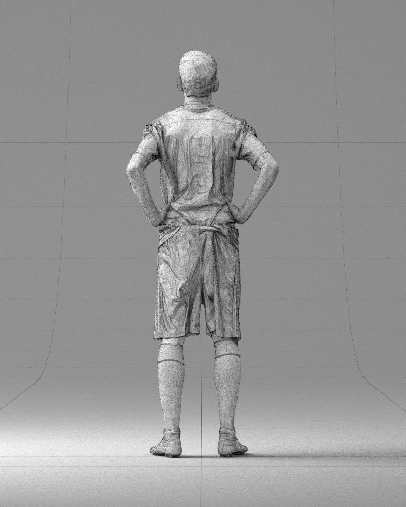 000315 Male Soccer Player with Hands on Hips 1114 3dp 3D print model_21