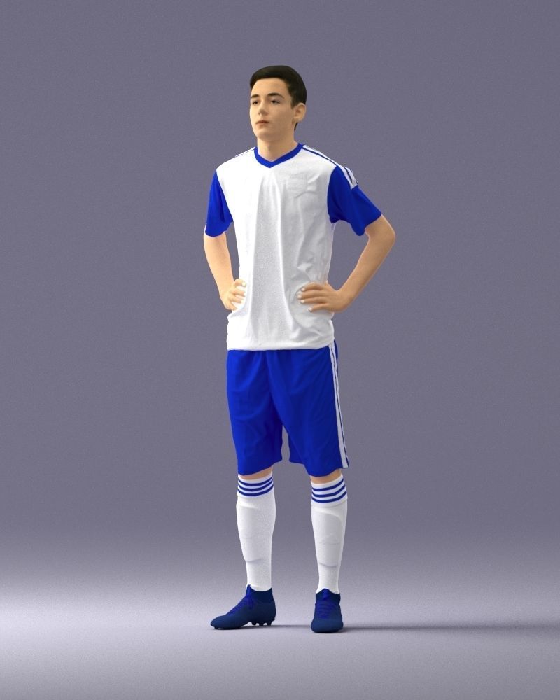 000315 Male Soccer Player with Hands on Hips 1114 3dp 3D print model_31