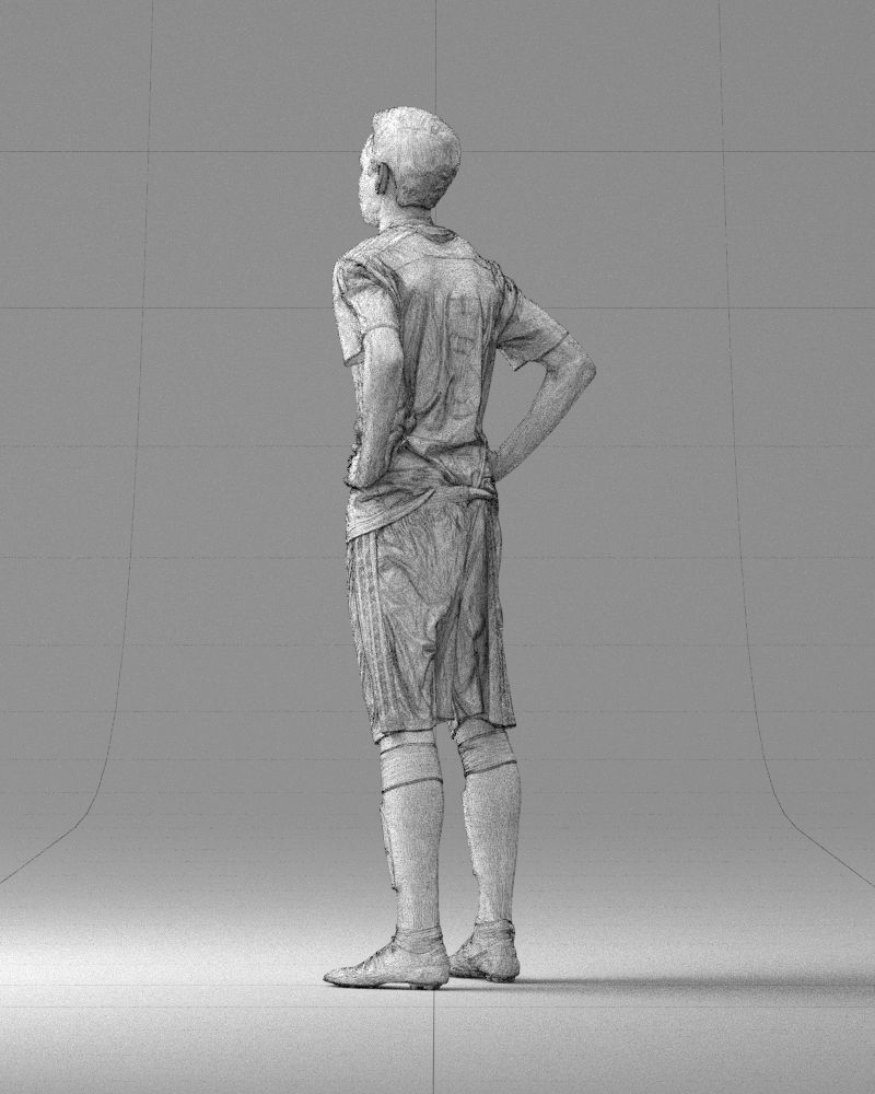000315 Male Soccer Player with Hands on Hips 1114 3dp 3D print model_24