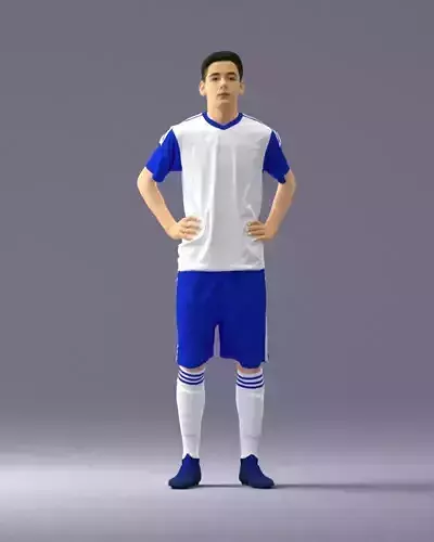 Soccer player 1114-8 3D Print Ready 3D print model