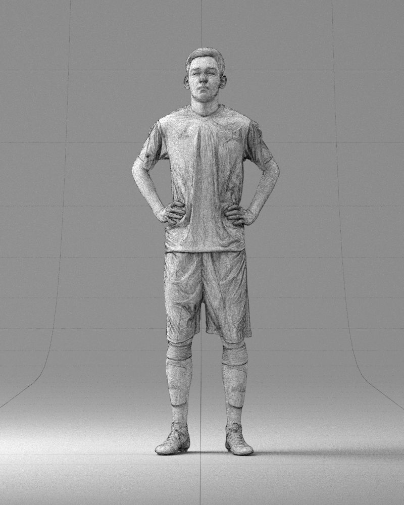 000315 Male Soccer Player with Hands on Hips 1114 3dp 3D print model_36