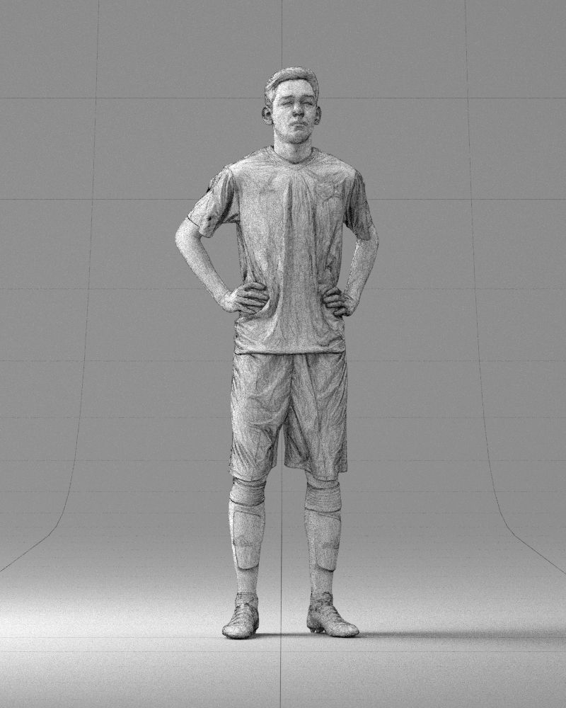 000315 Male Soccer Player with Hands on Hips 1114 3dp 3D print model_6