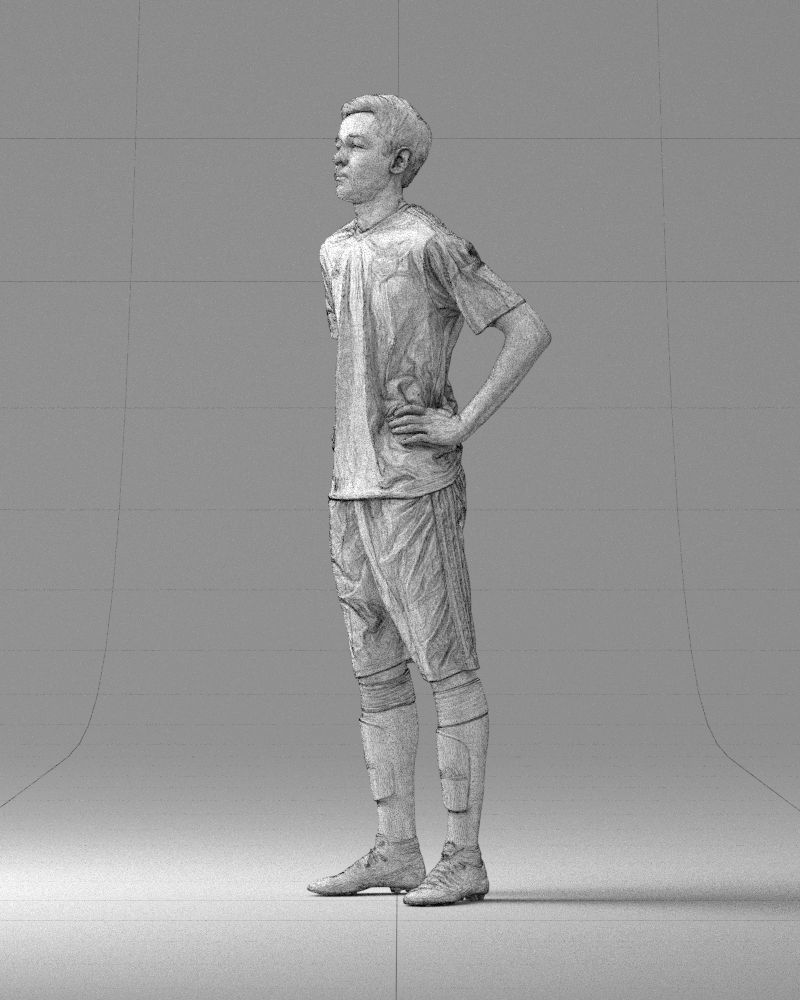 000315 Male Soccer Player with Hands on Hips 1114 3dp 3D print model_30