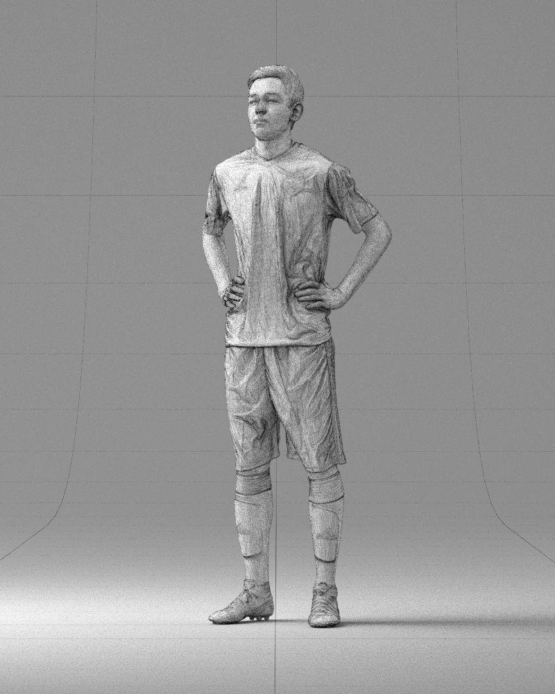 000315 Male Soccer Player with Hands on Hips 1114 3dp 3D print model_33