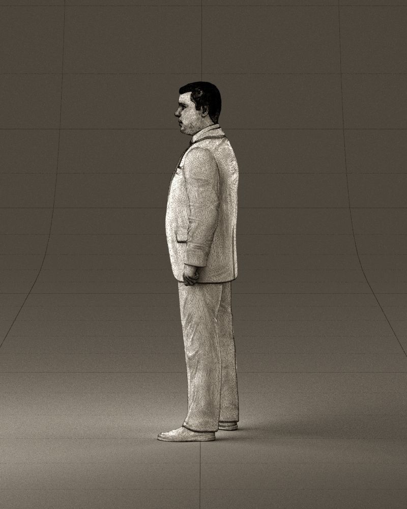 001047 serious businesman in blue suit 3D Print Ready 3D print model_32