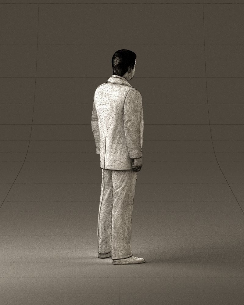 001047 serious businesman in blue suit 3D Print Ready 3D print model_29