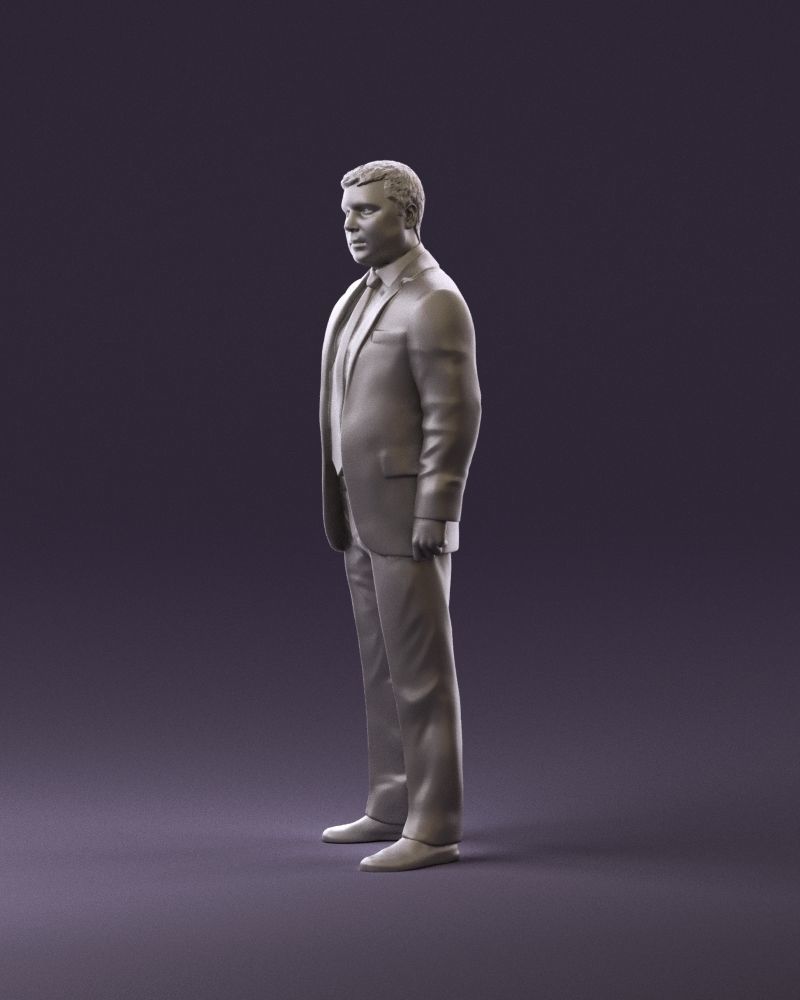 001047 serious businesman in blue suit 3D Print Ready 3D print model_9