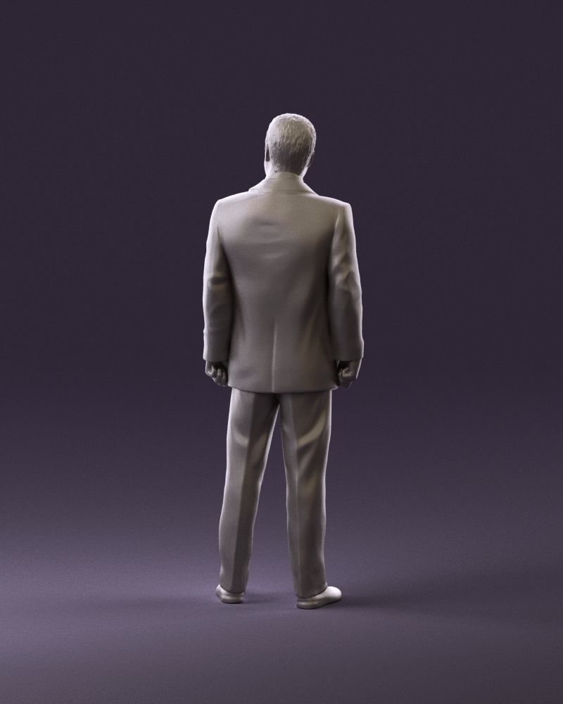001047 serious businesman in blue suit 3D Print Ready 3D print model_6