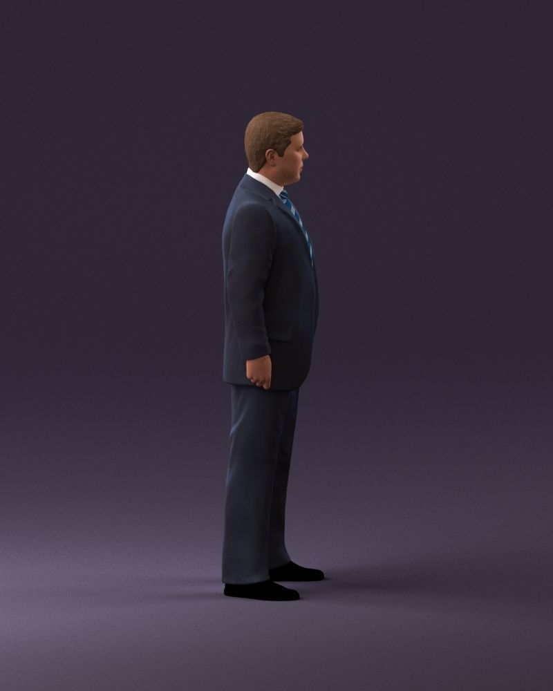 001047 serious businesman in blue suit 3D Print Ready 3D print model_16