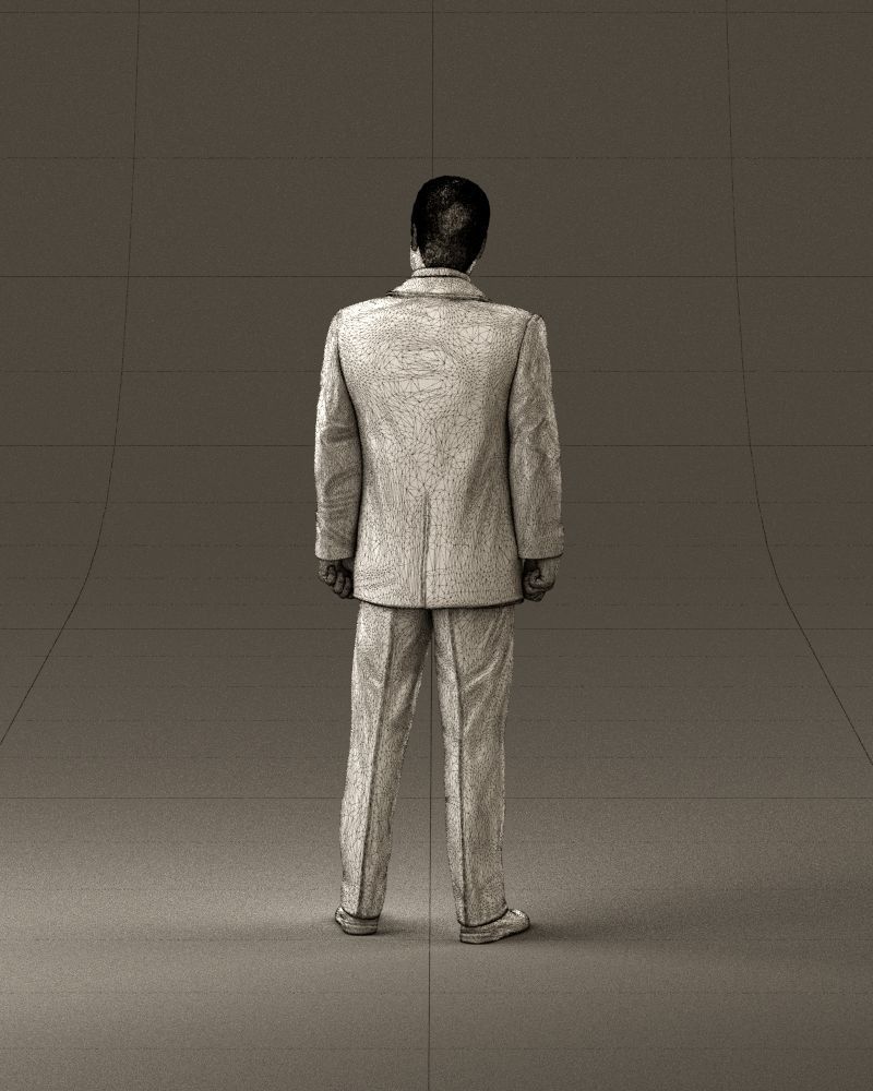 001047 serious businesman in blue suit 3D Print Ready 3D print model_30