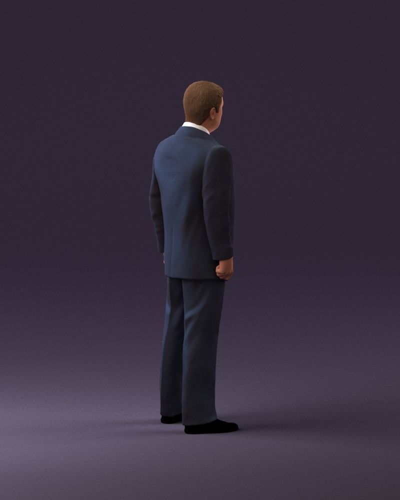 001047 serious businesman in blue suit 3D Print Ready 3D print model_17