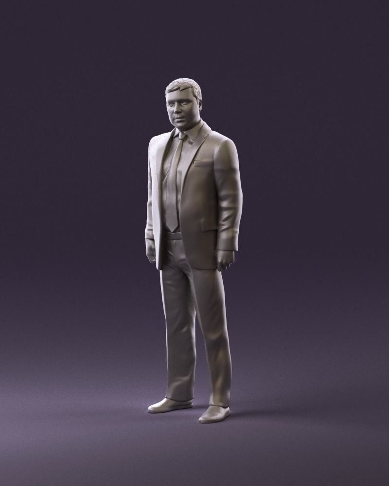 001047 serious businesman in blue suit 3D Print Ready 3D print model_10