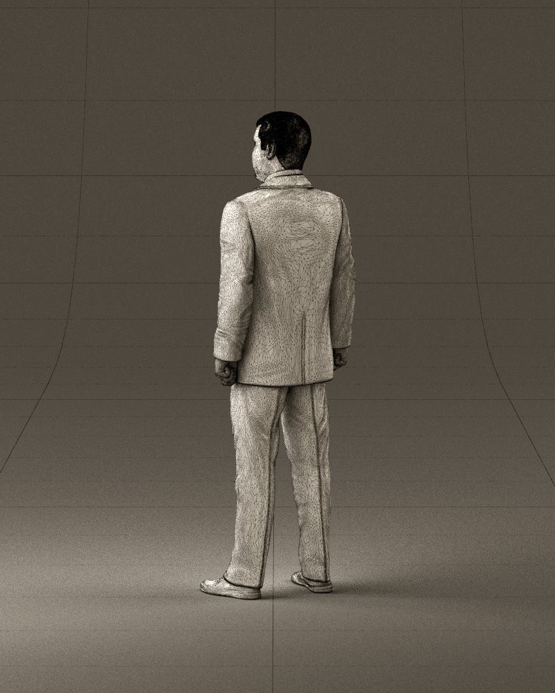 001047 serious businesman in blue suit 3D Print Ready 3D print model_31