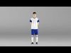 000312 Young Soccer Player Standing in Uniform 1114 3dp 3D print model_1