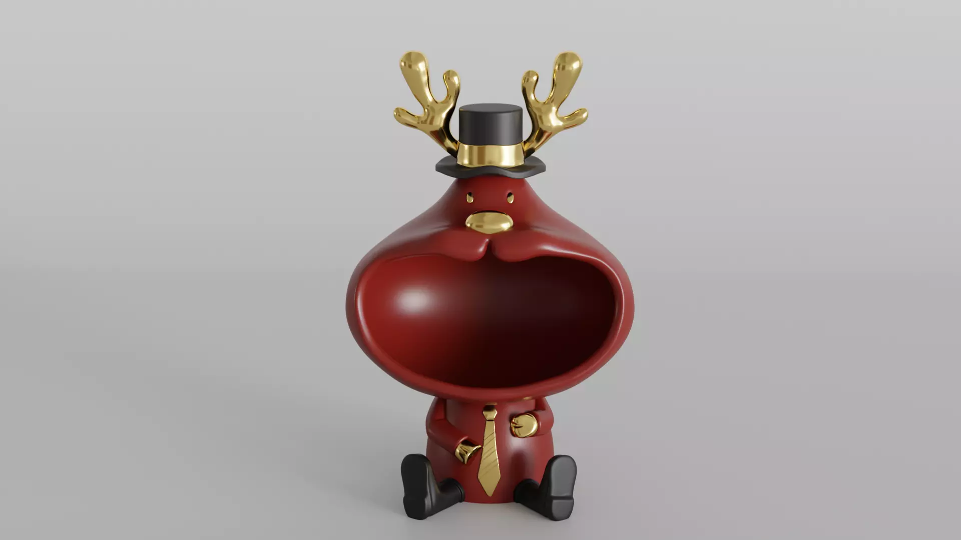 Cute Christmas Reindeer for Holiday Decor 3D print model_0