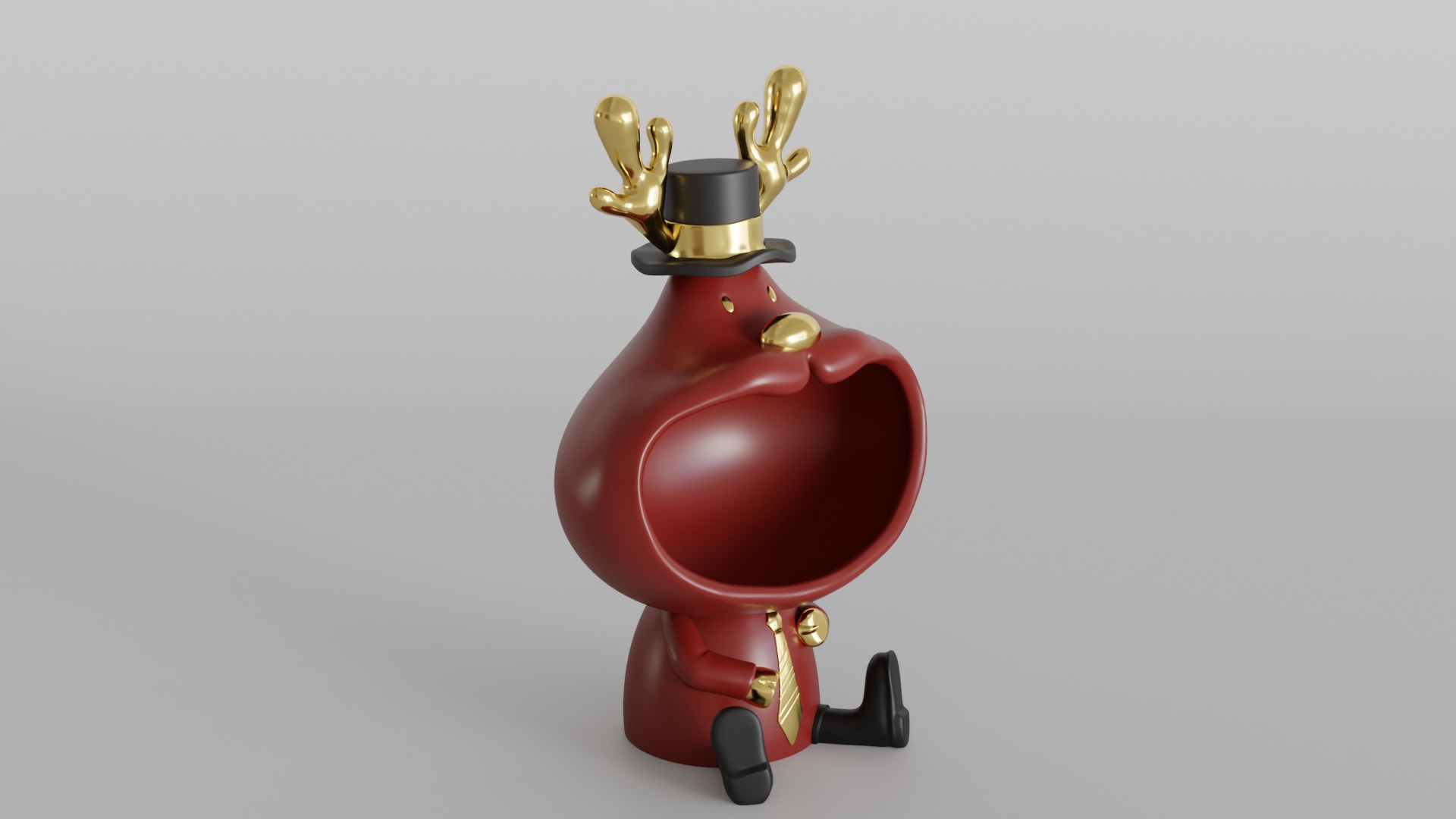 Cute Christmas Reindeer for Holiday Decor 3D print model_2
