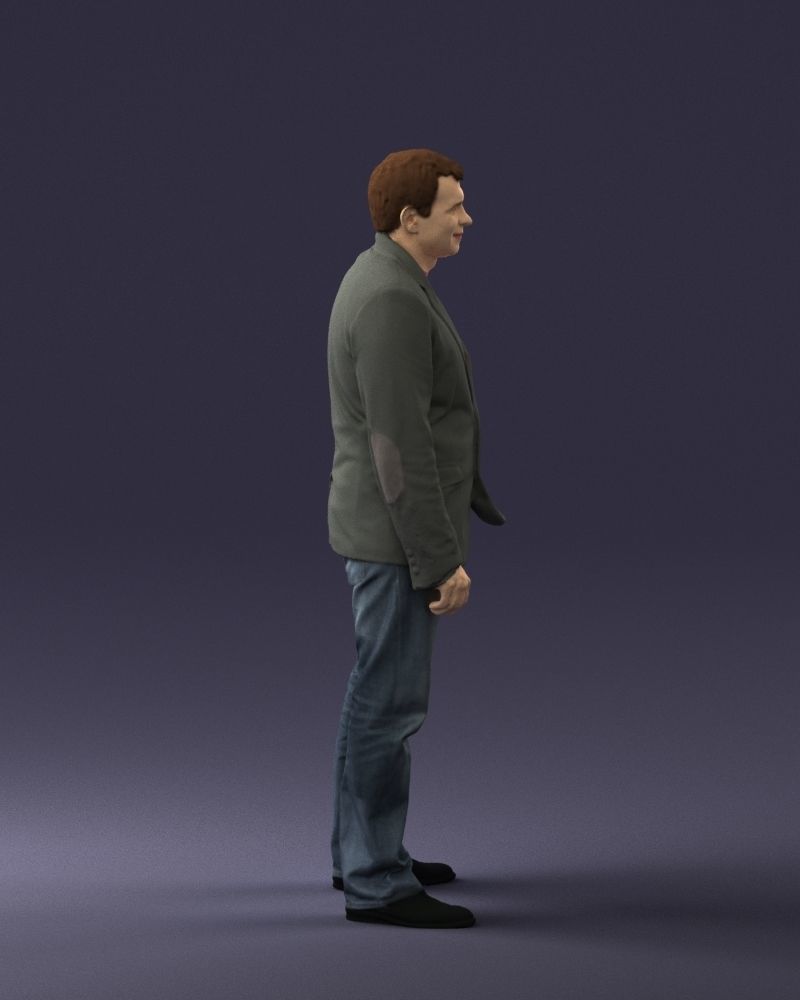 Guy shirt with an inscription 0743 3D model_27